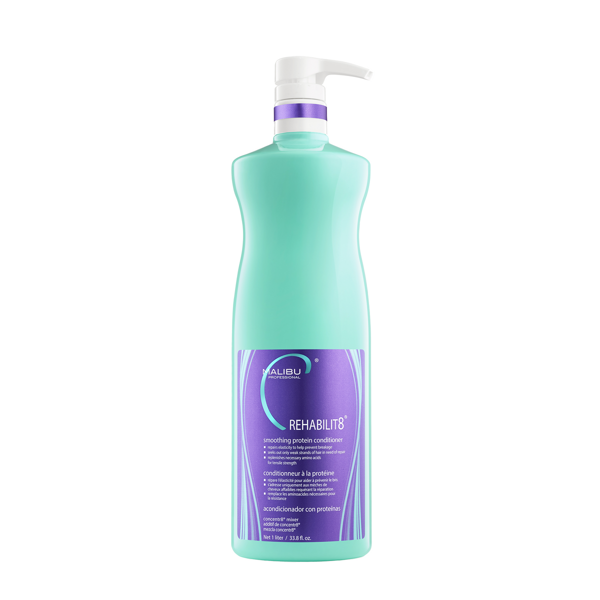 Malibu C - Rehabilit8 Smoothing Protein Conditioner (1 litre)- Lillys Pharmacy and Health Store