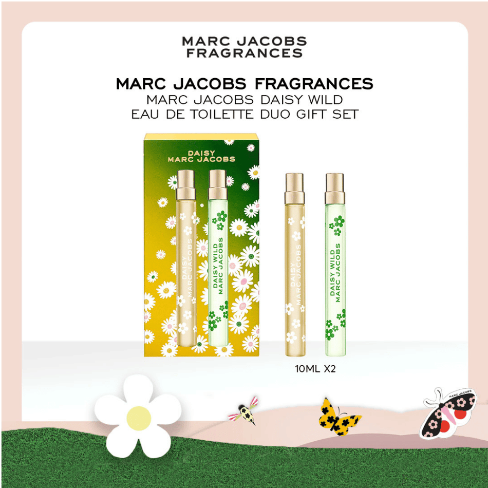Marc Jacobs Daisy 10ml 2 Piece Gift Set - 10ml Daisy Eau de Toilette Spray, 10ml Daisy Wild Eau de Parfum Spray- Lillys Pharmacy and Health Store
