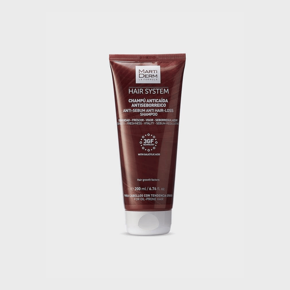 Martiderm Hair System Anti-Sebum Anti Hair-Loss Shampoo 200ml- Lillys Pharmacy and Health Store