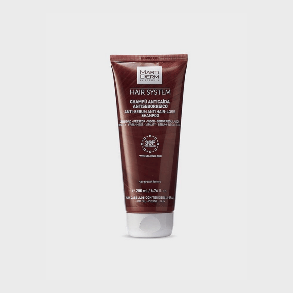 Martiderm Hair System Anti-Sebum Anti Hair-Loss Shampoo 200ml- Lillys Pharmacy and Health Store