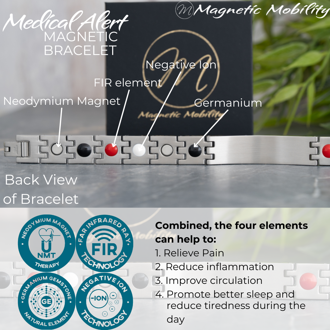 Medical Alert 4in1 Magnetic bracelet- Lillys Pharmacy and Health Store