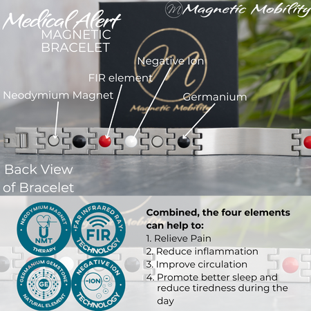 Medical Alert 4in1 Magnetic bracelet- Lillys Pharmacy and Health Store