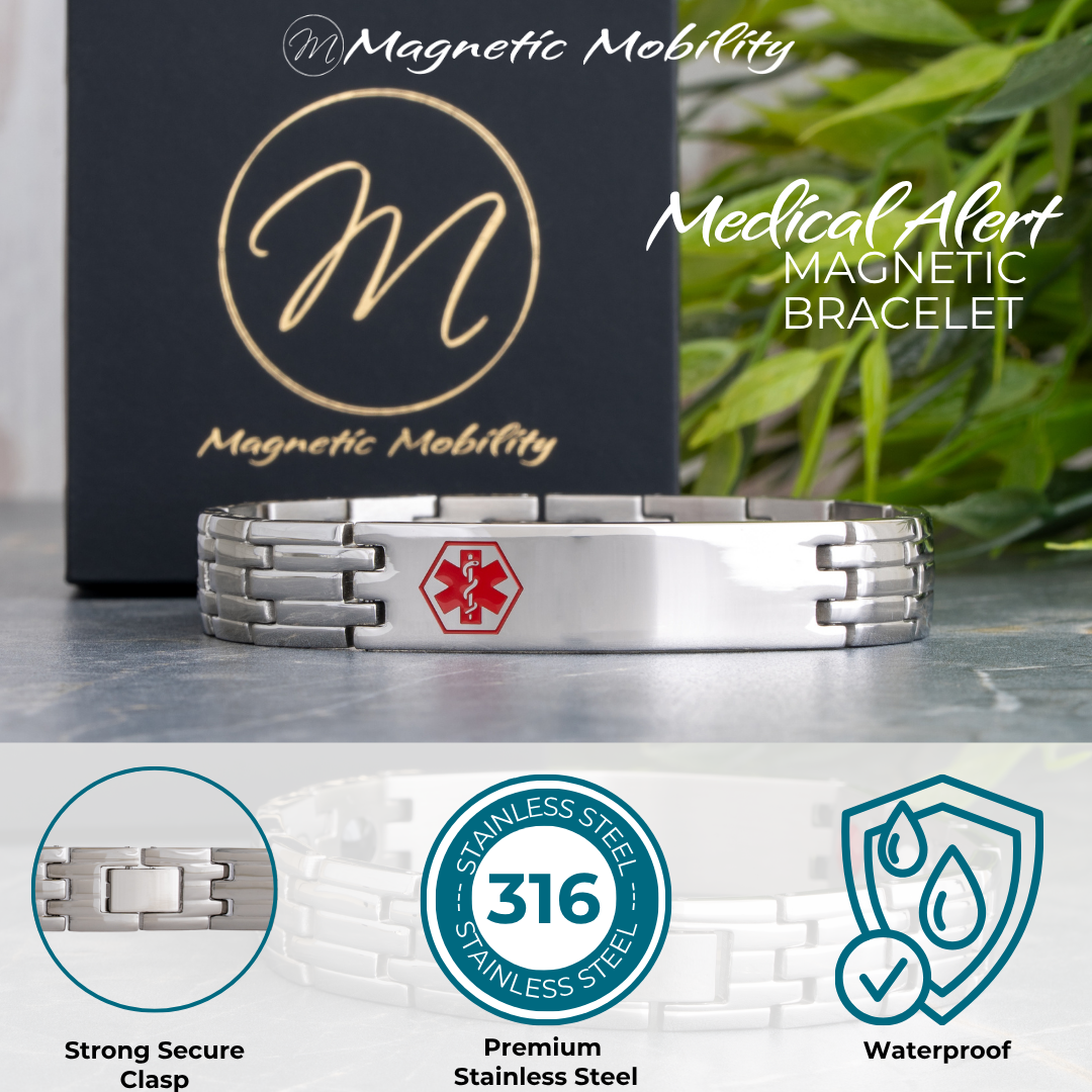 Medical Alert 4in1 Magnetic bracelet- Lillys Pharmacy and Health Store