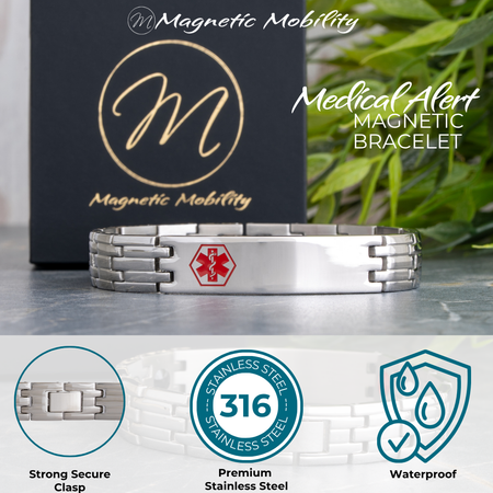 Medical Alert 4in1 Magnetic bracelet- Lillys Pharmacy and Health Store