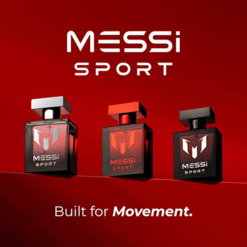 Messi Sport 30ml 3 Piece Gift Set - 30ml Red Eau de Toilette Spray, 30ml Black Eau de Toilette Spray, 30ml Silver Eau de Toilette Spray