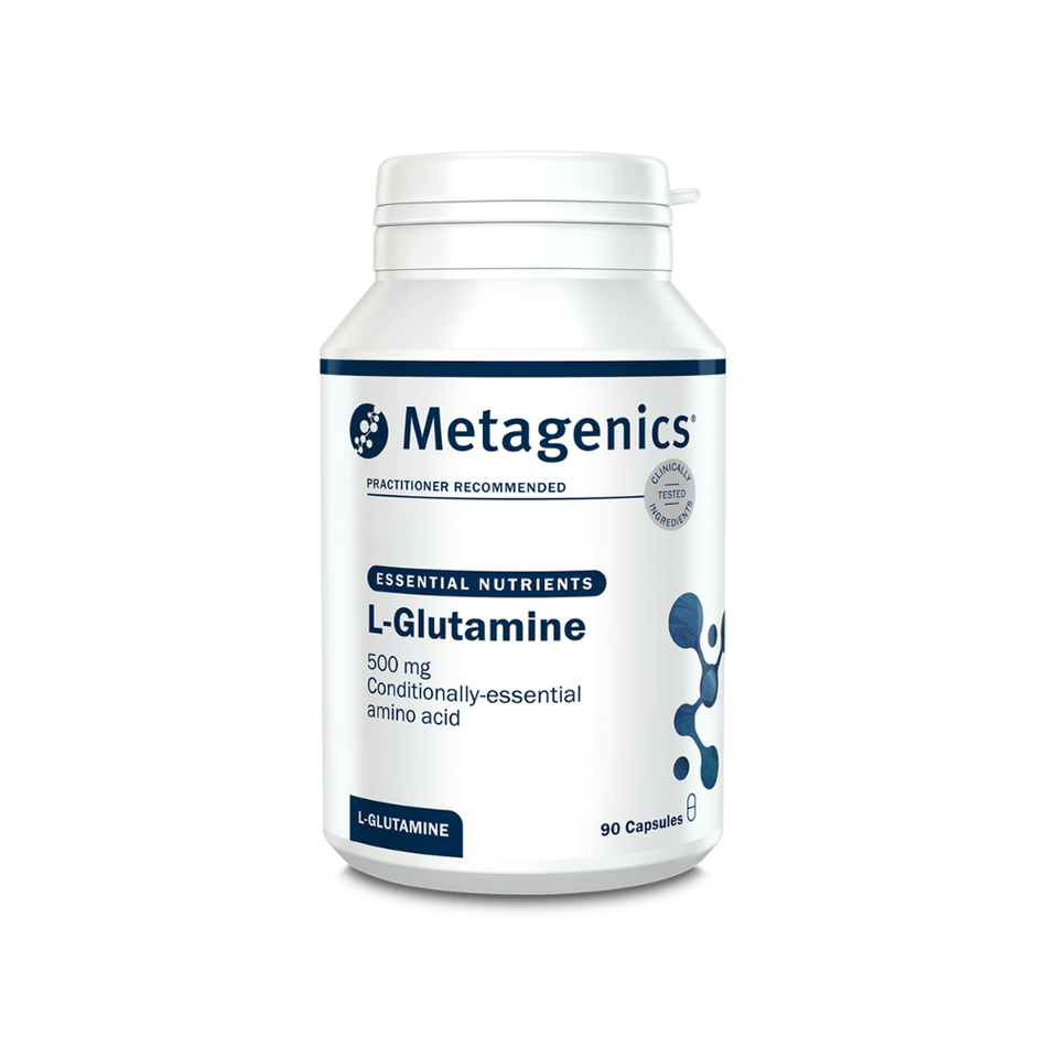Metagenics L-Glutamine 500mg 90 Capsules- Lillys Pharmacy and Health Store
