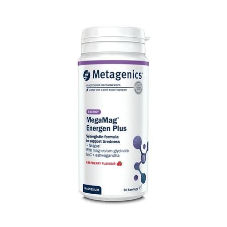 Metagenics MegaMag - Energen Plus (Raspberry) 30 Servings- Lillys Pharmacy and Health Store