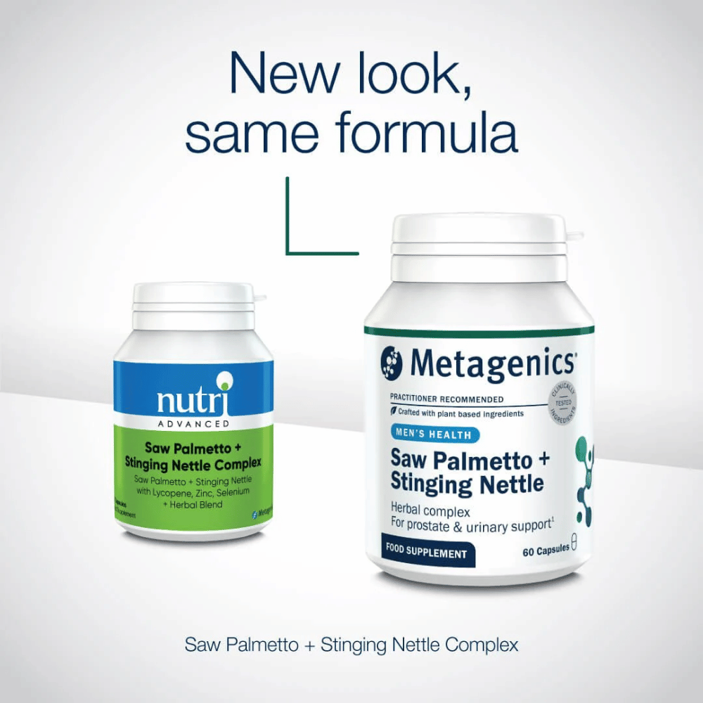 Nutri Advanced Saw Palmetto + Stinging Nettle Complex 60 Caps- Lillys Pharmacy and Health Store