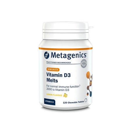 Metagenics Vitamin D3 Lemon Melts 120 Tablets- Lillys Pharmacy and Health Store