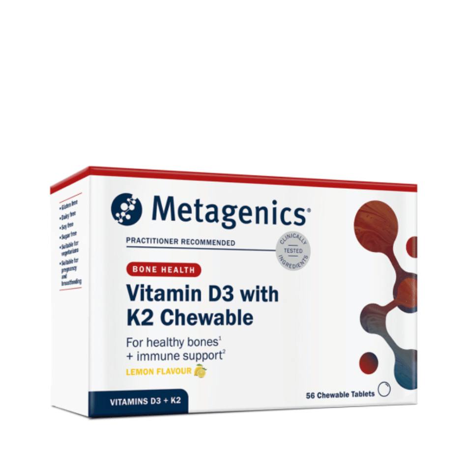Metagenics Vitamin D3 with K2 Chewable 56 Tablets- Lillys Pharmacy and Health Store