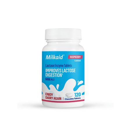 Milkaid Tablets Raspberry (120’s)- Lillys Pharmacy and Health Store