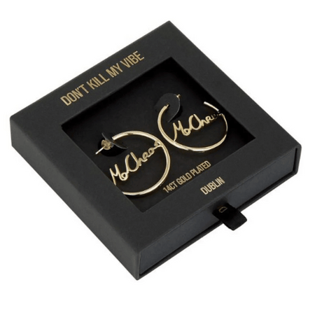 Mo Chroí Hoop Earrings Gold- Lillys Pharmacy and Health Store