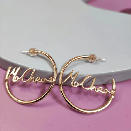 Mo Chroí Hoop Earrings Gold- Lillys Pharmacy and Health Store