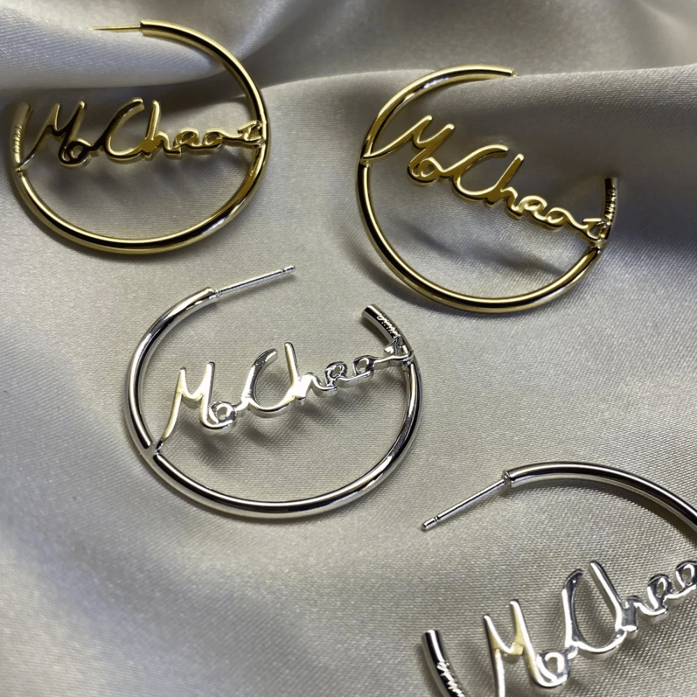 Mo Chroí Hoop Earrings Gold- Lillys Pharmacy and Health Store