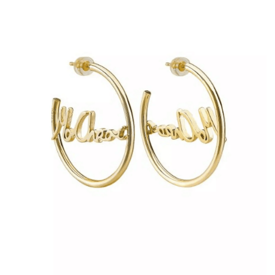 Mo Chroí Hoop Earrings Gold- Lillys Pharmacy and Health Store