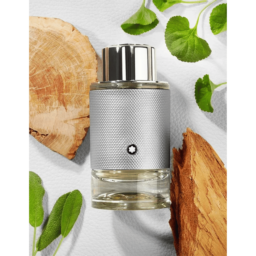Mont Blanc Explorer Platinum 100ml 4 Piece Gift Set - 100ml Eau de Parfum Spray, 2 x 7.5ml Eau de Parfum Spray, 100ml Shower Gel- Lillys Pharmacy and Health Store