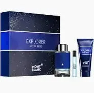 Mont Blanc Explorer Ultra Blue 100ml 3pc Gift Set