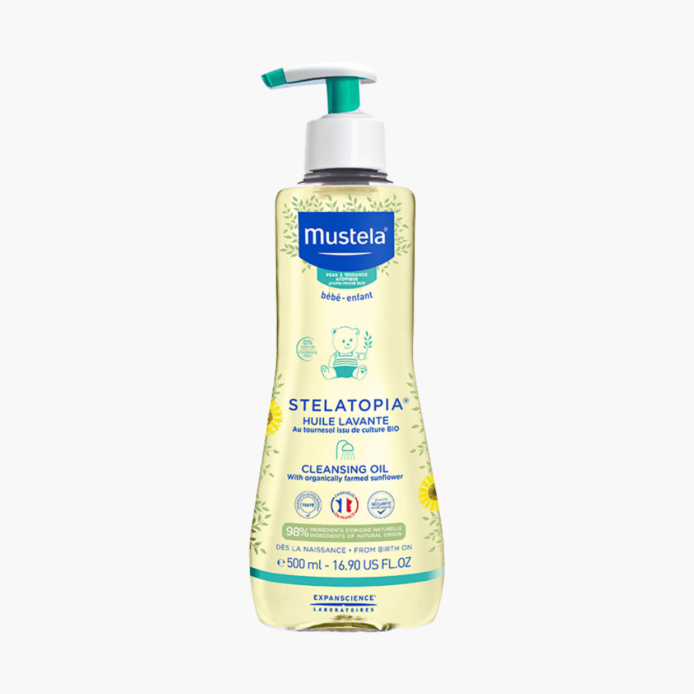 Mustela Stelatopia Cleansing Oil 500ml- Lillys Pharmacy and Health Store
