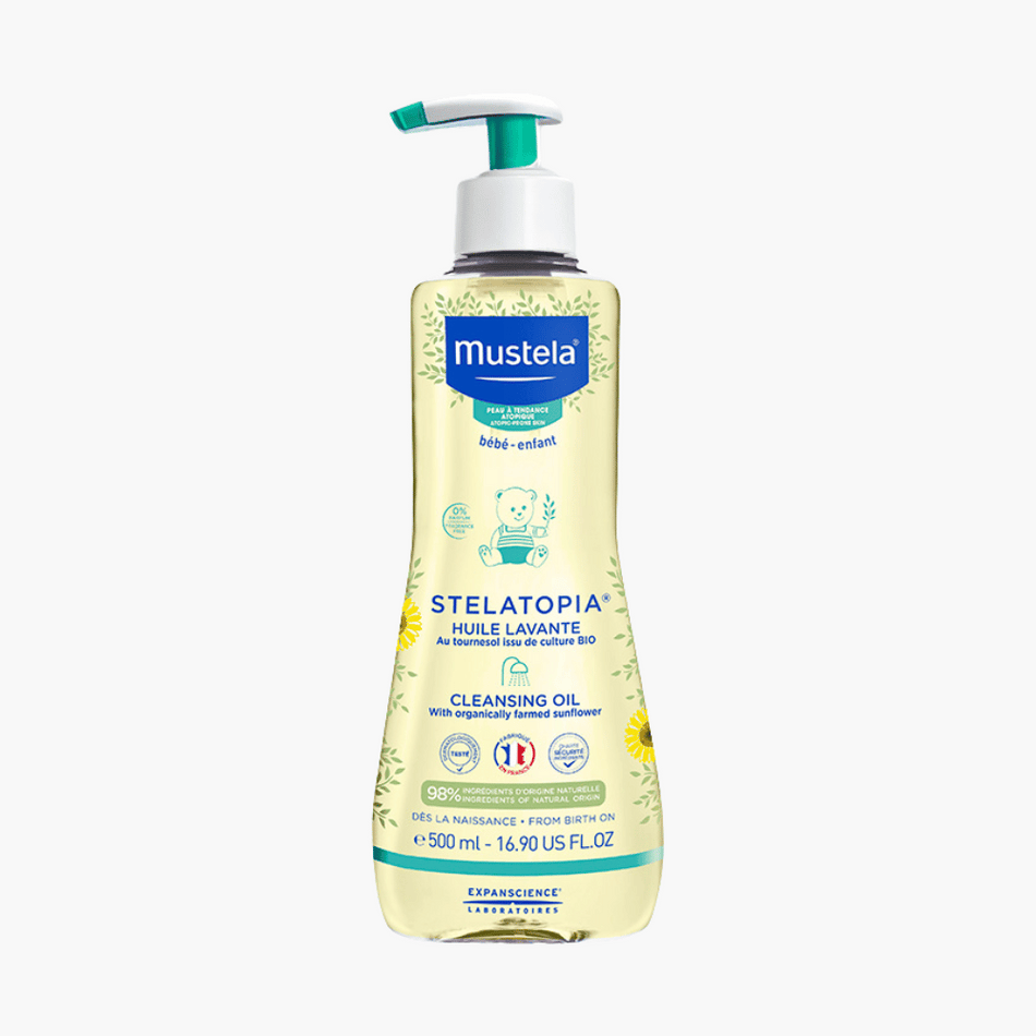 Mustela Stelatopia Cleansing Oil 500ml- Lillys Pharmacy and Health Store