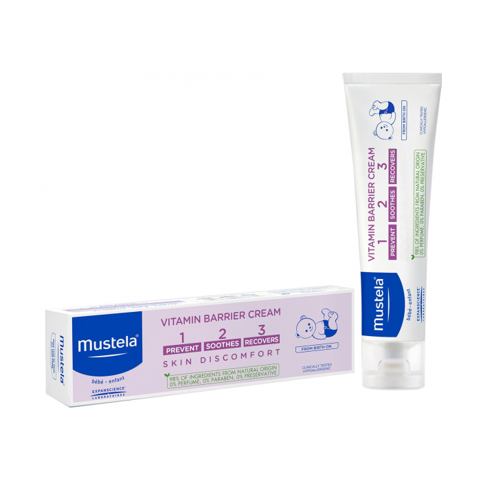 MUSTELA VITAMIN BARRIER NAPPY CHANGE CREAM 1 2 3 100ML
