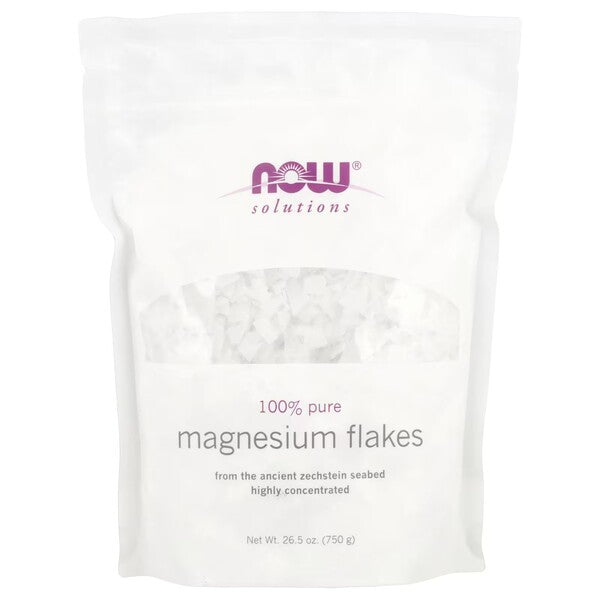 NOW Foods 100% Pure Magnesium Flakes - 750g - Lilly's Pharmacy