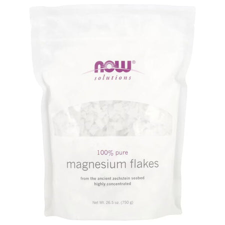 NOW Foods 100% Pure Magnesium Flakes - 750g - Lilly's Pharmacy