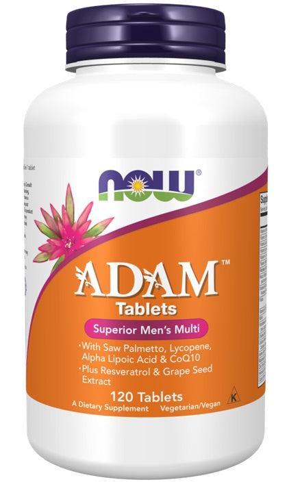 NOW Foods ADAM Multi-Vitamin for Men - 120 tablets - Lilly's Pharmacy