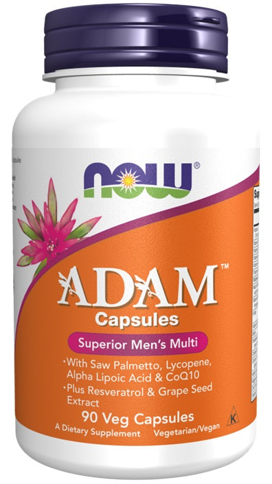 NOW Foods ADAM Multi-Vitamin for Men - 90 Vcaps - Lilly's Pharmacy
