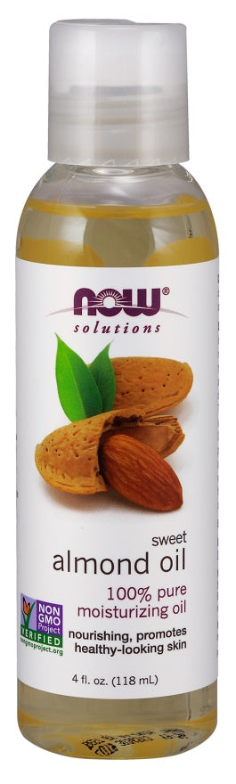 NOW Foods Almond Oil, Pure - 118 ml. - Lilly's Pharmacy