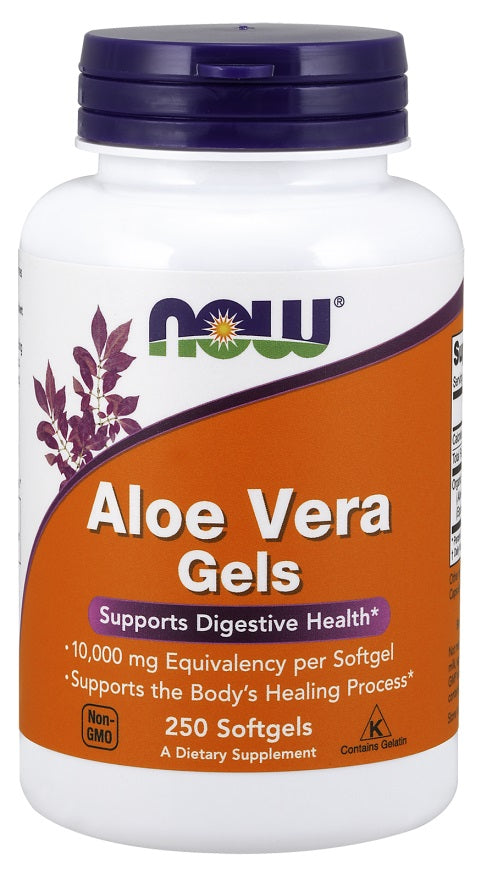NOW Foods Aloe Vera Gels - 250 softgels - Lilly's Pharmacy