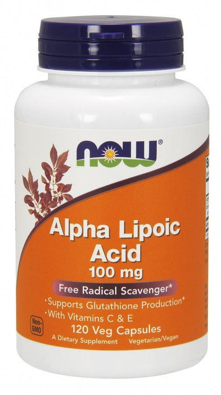 NOW Foods Alpha Lipoic Acid with Vitamins C & E, 100mg - 120 vcaps - Lilly’s Pharmacy & Health Store
