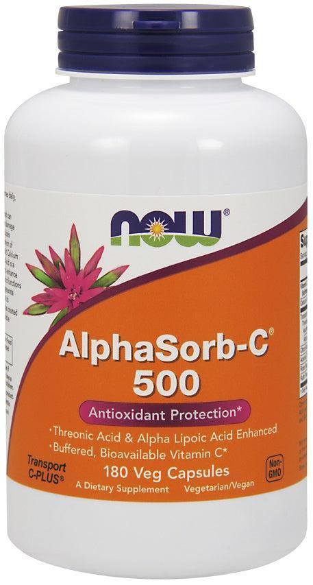 NOW Foods AlphaSorb-C, 500mg - 180 Vcaps - Lilly's Pharmacy
