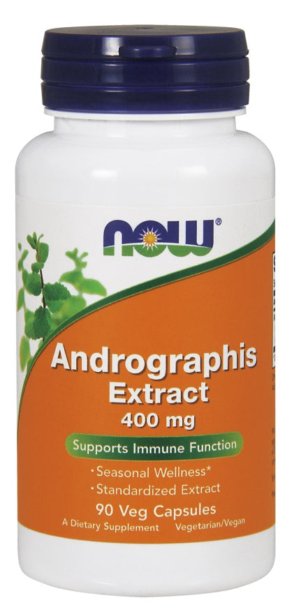 NOW Foods Andrographis Extract, 400mg - 90 Vcaps - Lilly's Pharmacy