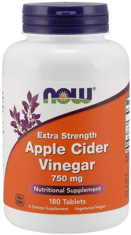 NOW Foods Apple Cider Vinegar, 750mg Extra Strength - 180 tabs - Lilly’s Pharmacy & Health Store