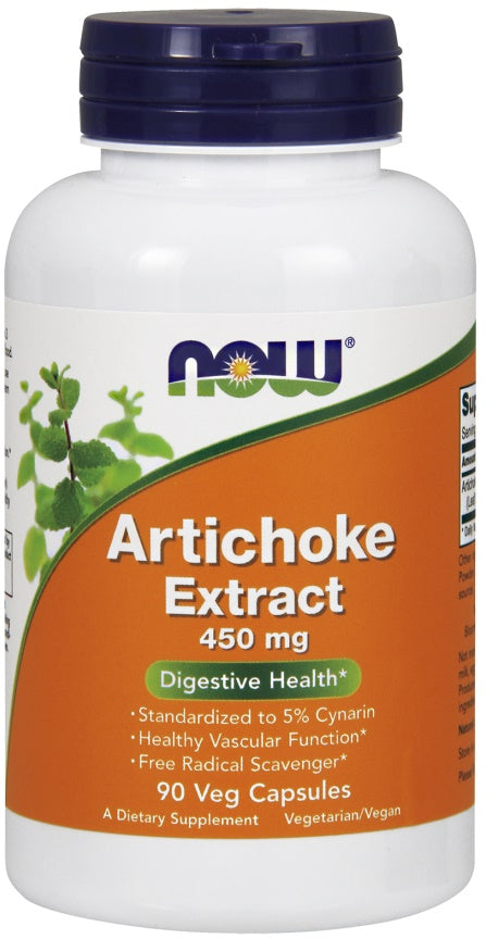 NOW Foods Artichoke Extract, 450mg - 90 Vcaps - Lilly's Pharmacy