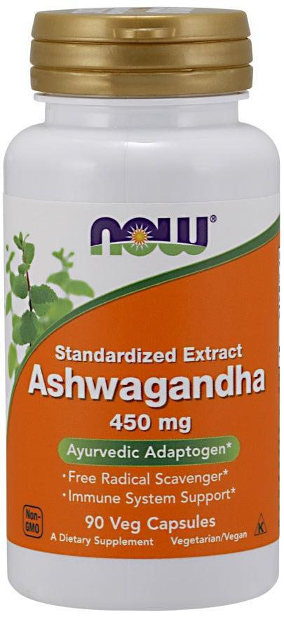 NOW Foods Ashwagandha Extract, 450mg - 90 vcaps - Lilly’s Pharmacy & Health Store