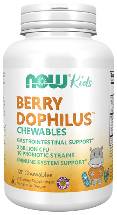 NOW Foods BerryDophilus Kids Chewables - 120 Chewables - Lilly's Pharmacy