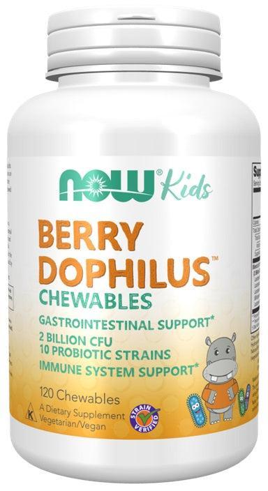 NOW Foods BerryDophilus Kids Chewables - 120 Chewables - Lilly's Pharmacy
