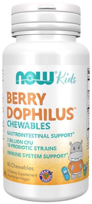 NOW Foods BerryDophilus Kids Chewables - 60 Chewables - Lilly's Pharmacy