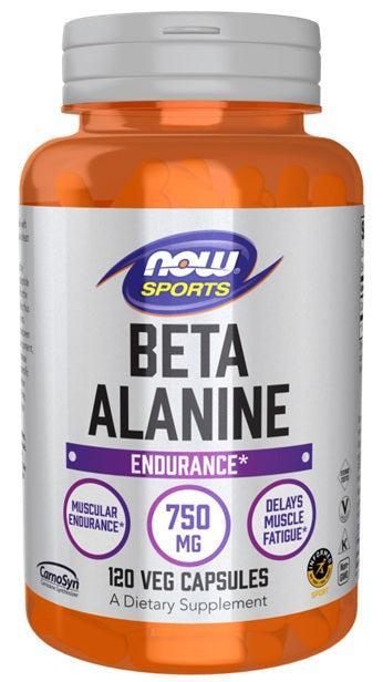 NOW Foods Beta-Alanine, 750mg - 120 Caps - Lilly's Pharmacy