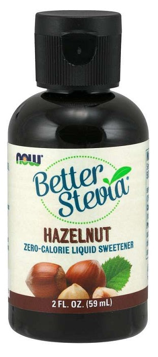 NOW Foods Better Stevia Liquid, Hazelnut - 59 ml. - Lilly's Pharmacy