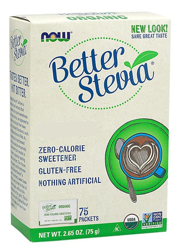 NOW Foods Better Stevia Packets - 75 packets - Lilly's Pharmacy