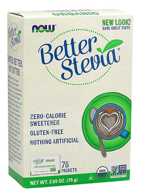 NOW Foods Better Stevia Packets - 75 packets - Lilly's Pharmacy