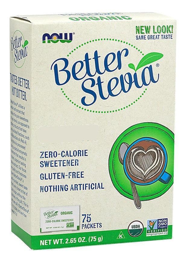 NOW Foods Better Stevia Packets - 75 packets - Lilly's Pharmacy