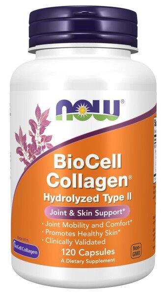 NOW Foods BioCell Collagen Hydrolyzed Type II - 120 Caps - Lilly's Pharmacy