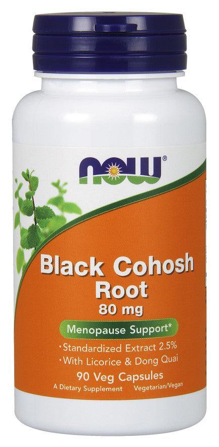 NOW Foods Black Cohosh Root, 80mg - 90 Vcaps - Lilly's Pharmacy