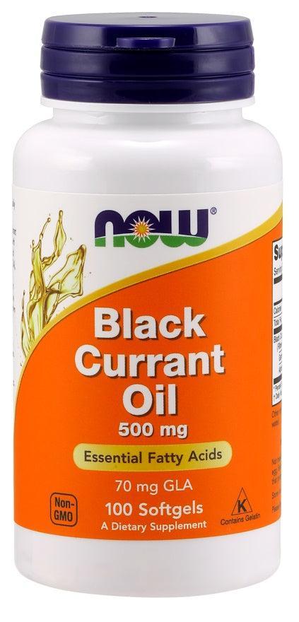 NOW Foods Black Currant Oil, 500mg - 100 softgels - Lilly’s Pharmacy & Health Store