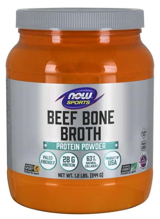 NOW Foods Bone Broth, Beef Powder - 544g - Lilly's Pharmacy