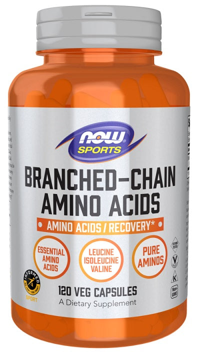NOW Foods Branched-Chain Amino Acids - 120 Vcaps - Lilly's Pharmacy