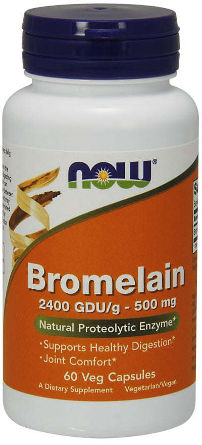 NOW Foods Bromelain, 500mg - 60 Vcaps - Lilly's Pharmacy